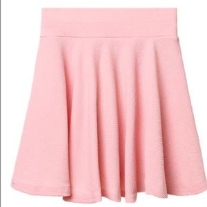 High Waist Pleated Flared Skater Skirt